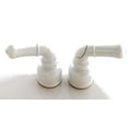 thumbnail image 3 of American Brass Faucet Handle CRD-UCCW Fits All American Brass Non-Metallic Faucets; Teapot Handle; With Hot And Cold Button; White; With Retail Packaging, 3 of 4