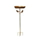thumbnail image 1 of Cuenco de baño para pájaros, comedero para pájaros, cuenco de alimentación con estaca de pedestal de hierro metálico, bebedero para pájaros independie, 1 of 9