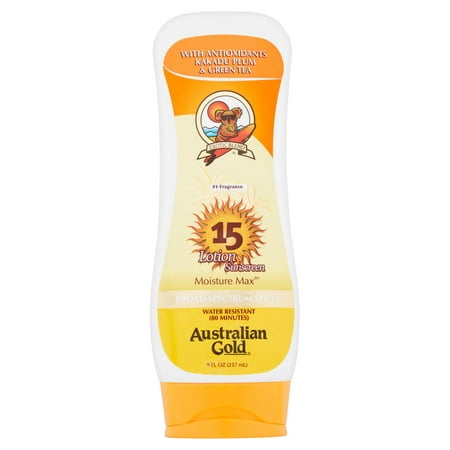 Australian Gold Sunscreen High Strength SPF 15 Waterproof Sunscreen Moisturizing (Best Sweat Proof Sunblock)