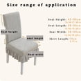 thumbnail image 3 of Ruffled Dining Seat Slipcover with Integrated Cushion and Backrest, 1 Piece Elegant Coral Sea Pattern Skirted Chair Protector for Home Kitchen Decor, 3 of 4
