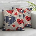 thumbnail image 3 of Shiartex 4th of July Independence- Throw Pillow Covers Throw Pillow Cushion Cases Decoration For Couch Sofa Pillow Covers fundas para cojines de sala Cute Throw Pillows Covers For Bed Decor White, 3 of 5