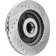thumbnail image 6 of Detroit Axle - Front Brake Rotors for Chevrolet GMC C1500 Suburban Savana Express 1500 Tahoe Yukon Drilled & Slotted Disc Brakes Rotors Replacement, 6 of 7
