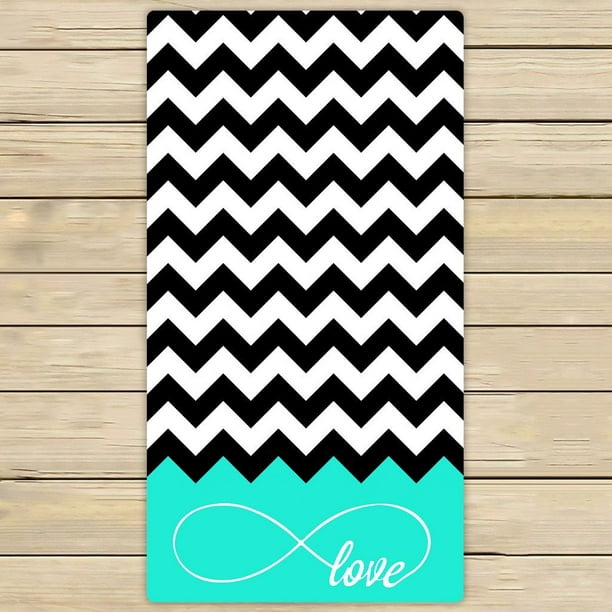Featured image of post Black And White Chevron Towels : Designs are printed on a super soft microfiber front.