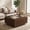 Brown, variant on Haverchair 4-in-1 Lift Top Coffee Table with Storage, 31.5" Square Wood Mid Century Modern Arched Fluted Coffee Table, Hidden Storage Center Table with Hydraulic Lifter for Office Living Room