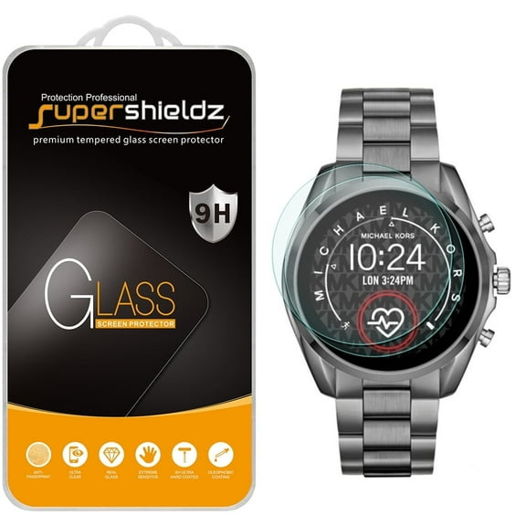 [2-Pack] Supershieldz for Michael Kors Access Gen 5 Bradshaw/ Bradshaw 2 Smartwatch Tempered Glass Screen Protector, Anti-Scratch, Anti-Fingerprint, Bubble Free