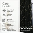 thumbnail image 4 of Deconovo Gold Wave Foil Print Blackout Curtains for bedroom - 42x63 inches, 2 Panels(Black), 4 of 7