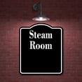 thumbnail image 2 of Steam Room BLACK Aluminum Composite Sign, 15"x18", 2 of 9