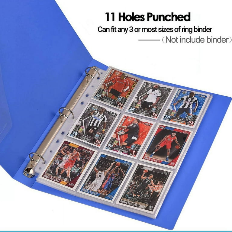 5/10/20Pcs Binder Sleeves Double Side 9-Pocket Album Loose-leaf