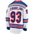 thumbnail image 3 of Men's Fanatics Mika Zibanejad White New York Rangers Away Premier Breakaway Player Jersey, 3 of 3