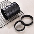 thumbnail image 4 of 12Packs Crumpet Rings Nonstick 4 Inch English Muffin Ring Stainless Steel Double Rolled Tart Rings Metal Pastry Cooking Baking Ring Molds, 4 of 7