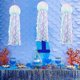 thumbnail image 2 of Lantern Ornament Creative Shape Eye-Catching Attractive Mermaid Hanging Jellyfish Paper Lantern for Home, 2 of 5