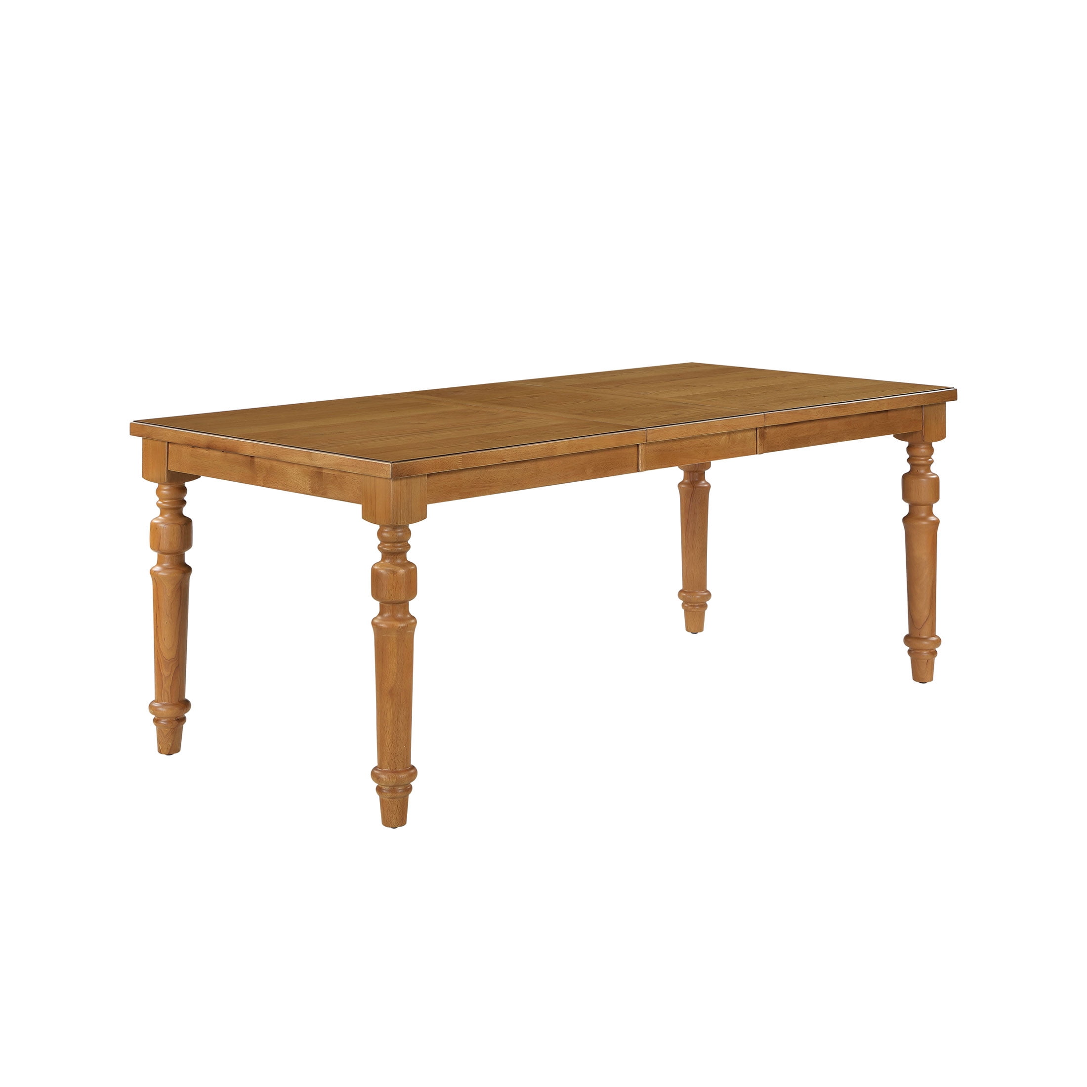My Texas House Perry Extendable Dining Table in Warm Brown Finish