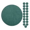 thumbnail image 1 of Furnish My Place Modern Plush Solid Teal Color Rug - Pets and Kids Friendly Rug, Indoor/Outdoor Mat, Area Rugs Great for Kids, Pets, Event, Wedding, Living Room, Made in USA, 2' Round - Set of 20, 1 of 12