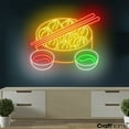 thumbnail image 3 of Craftnamesign Dim Sum Neon Art Signboard, Chinese Dim Sum Led Light, Chinese Restaurant Wall Art, 3 of 5
