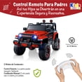 thumbnail image 4 of Kids House Carrito Montable Eléctrico Niños Turbo,Doble Puerta, Función de Balanceo, Control Remoto Bluetooth, USB MP3, Música y Luces LED, Motor Dual 12V, Inicio con Botón y Diseño Seguro, 4 of 5