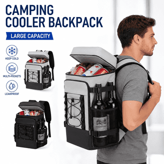 best cooler backpack for hiking Hulongo Large Leakproof Insulated Backpack, 30L, 48Cans, Beige sold separately) or your other must Backpack Cooler for Men -