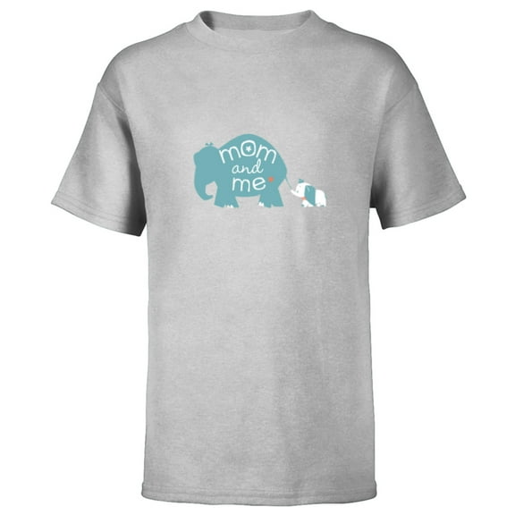 Disney Mrs. Jumbo and Dumbo Mother's Day - Short Sleeve T-Shirt for Kids - Customized-Athletic Heather