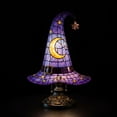 thumbnail image 4 of Battery Operated Witch Hat Hanging Light, Seasonal Hanging Halloween Light, For Bedroom, Desk, Mantel, Shelf, Window, Party Room And Halloween Home Decor, Easy To Style Decor, 4 of 7