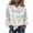 White, variant on CHGBMOK Women's Plus Size Satin Blouse Long Sleeve Bow Tie Neck Work Shirts Loose Fit Casual Tops
