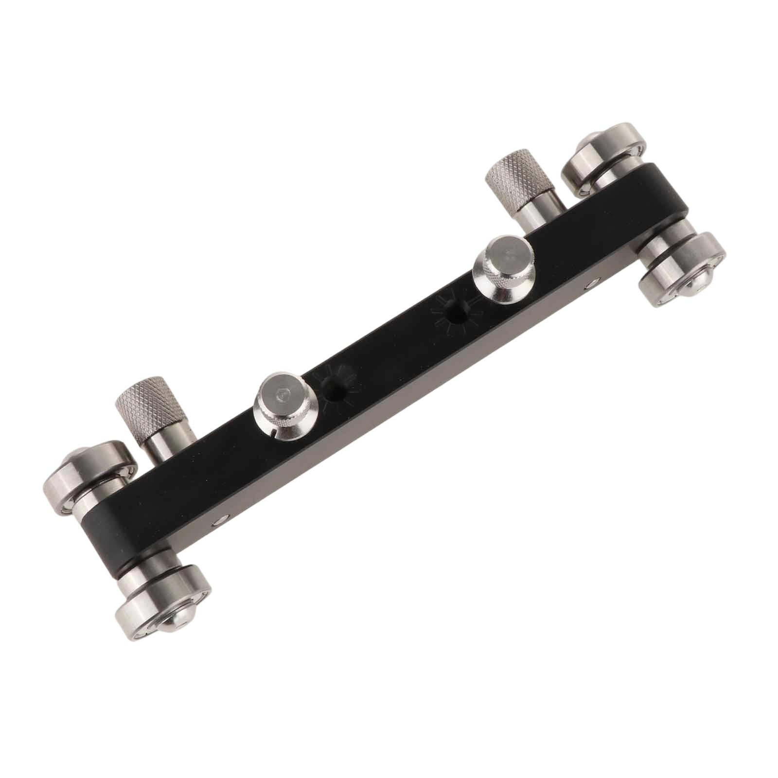 Guitar Nut Sander Bridge Saddle Luthier Tool Aluminum Alloy Four Point Positioning for Beginners and Experts