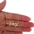 thumbnail image 2 of 18k Gold Plated Tracy Name Necklace Dainty Nameplate Jewlery Mother Day Gift, 2 of 3