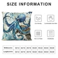 thumbnail image 5 of Shiartex Ocean Animal Pillow Covers for Couch Sofa Indoor Outdoor Zipper Closure Car Couch Bedroom 1PC 22x22in, 5 of 5