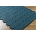 thumbnail image 6 of Hauteloom Tayte Wool Living Room, Bedroom Area Rug - Contemporary - Beetle Blue, Marine Blue, Light Silver - 2' x 3', 6 of 6