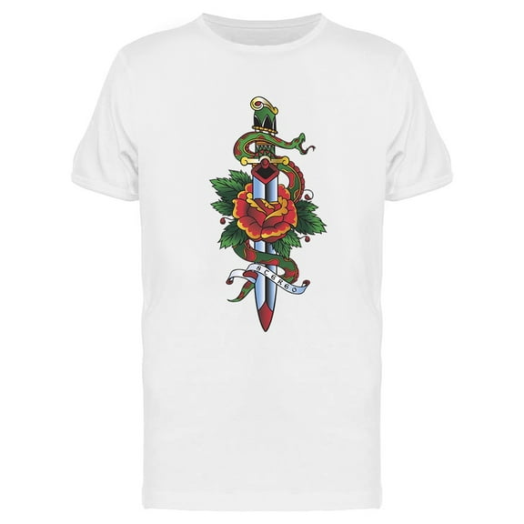 Vintage Dagger Design T-Shirt Men -Image by Shutterstock, Male 3X-Large