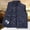 Blue, variant on Men's Utility Vest Solid Color Lapel Button Front Multi-Pocket Sleeveless Thin Lightweight Breathable Summer Outdoor Casual Work Waistcoat