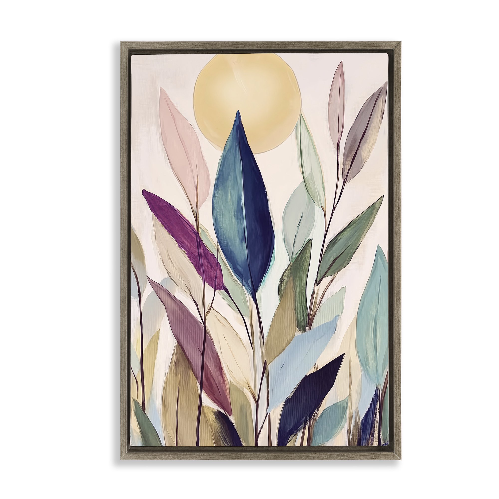Stupell Industries Summoned By The Moon Brown Framed Floater Canvas Wall Art design by Annabelle Hall 31 x 21