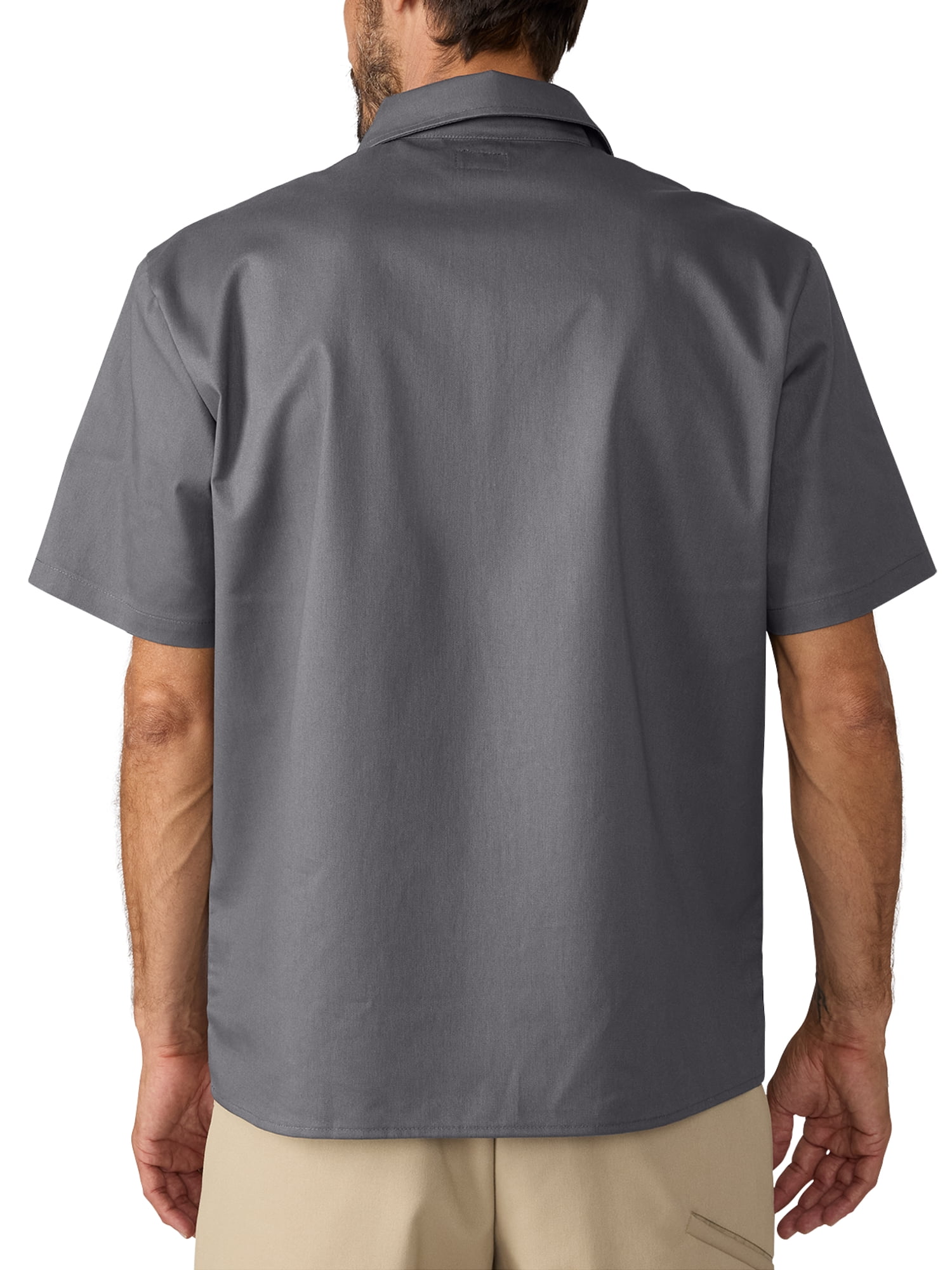Men's Genuine Dickies 1/4 Zip Short Sleeve Workwear Shirt