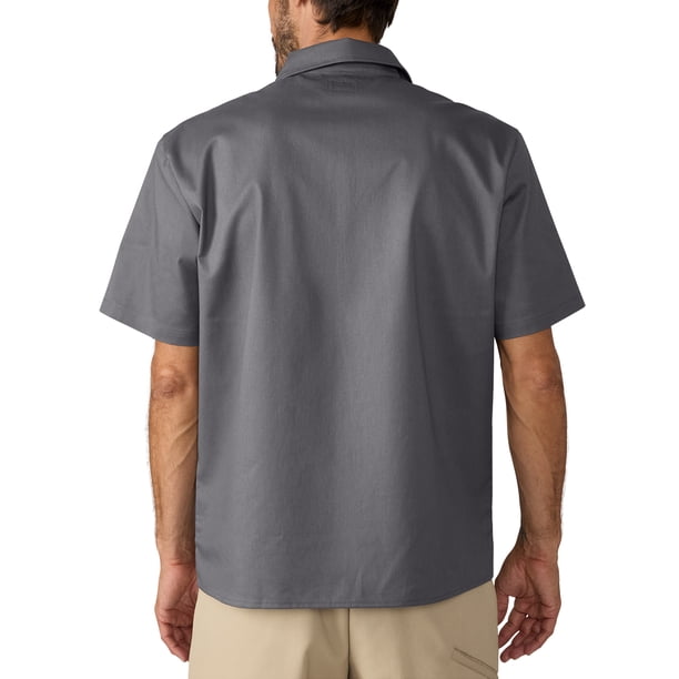 Men's Genuine Dickies 1/4 Zip Short Sleeve Workwear Shirt