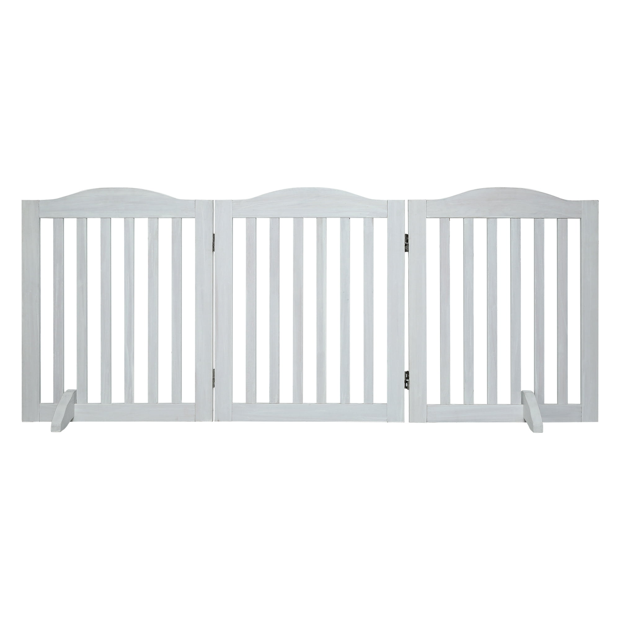 3-in-1 Wooden Pet Gate, Freestanding, Room Divider & Playpen, Z-Shape Support, Zero Assembly