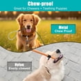 thumbnail image 2 of wqlpp-Chew Proof Dog Leash,6FT Metal Cable Lead for Dogs,Heavy Duty Waterproof Wire Rope with Soft Padded Handle, Non Chewable Leash for Teething Puppies, Black-2 Pcs, 2 of 4