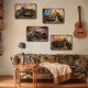thumbnail image 4 of Placa Metal Vintage para Motocicleta Barra Pintura Hierro Rectangular 40x30cm 4 Uds., 4 of 9