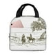 thumbnail image 1 of Easygdp Cowboys Riding A Horse Near A Tree Bolsa Térmica Premium - Tela Oxford Impermeable, Gran Capacidad, Bolsillo Frontal, Unisex para Trabajo, Escuela, Actividades al Aire Libre y Picnics, 1 of 8