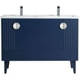 thumbnail image 2 of Venezian Collection - 48" Double Navy Blue Bathroom Vanity, - Chrome Handles.&nbsp;, 2 of 9