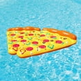 thumbnail image 4 of Giant Inflatable Pizza Slice Pool Float, Fun Pool Floaties, Swim Party Toy, Summer Pool Raft (1 Pack), Extra Large with Cup Holders, 4 of 6