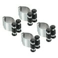 thumbnail image 1 of Clip de pared de metal para tacos de billar Uxcell, soporte para tacos de billar, tono plateado, paquete de 4, 1 of 5