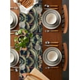 thumbnail image 5 of Hokiten Table Runners 108 Inches Long Dress Scarves, Palm Forest Farmhouse Coffee/Dining/Kitchen Table Runner for Living Room, Country Summer Tropical Plants Forest 13x108 Inch, 5 of 7