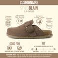 thumbnail image 3 of Cushionaire Blain Genuine Suede Clogs for Women | Slip-On Mules with Memory Foam & Oversized Buckle | Non-Slip Comfort Clogs & Mules Shoes for Women, 3 of 21