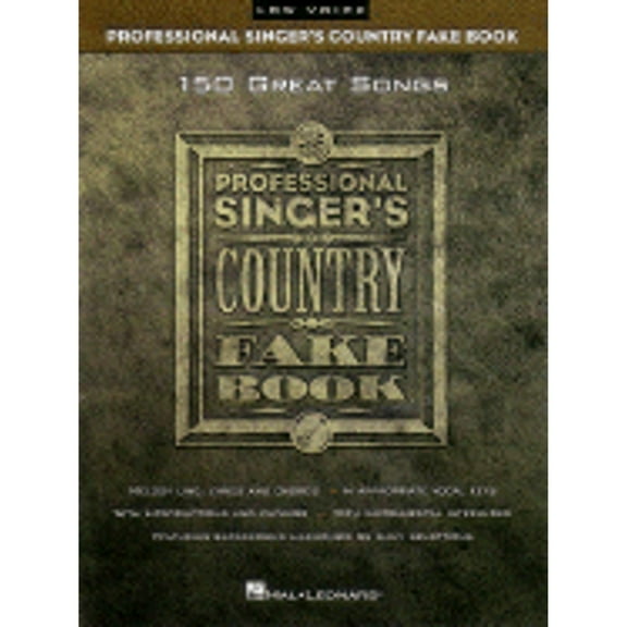 Pre-Owned Professional Singer's Country Fake Book: Low Voice (Paperback) 079355991X 9780793559916