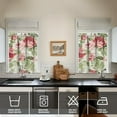 thumbnail image 4 of Kitchen Curtains and Valance Set 36 Inch Tier Pioneer Colorful Floral 3 Pieces Set Dining Room Small Curtain Drapes Cafe Curtains Valance for Home Decor Rod Pocket, 4 of 6