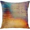 thumbnail image 5 of Vintage Abstract Pillow Covers Set of 4 16x16 Inches Blue and Orange Messy Rust Painting Decorative Pillow Cases for Standard Square Home Decor Bring Retro Vibes Indoors, 5 of 6