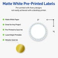 thumbnail image 3 of Avery 3" Diameter Labels, Gold Dots with Blue Border, 60 ct, Matte, Blue Border with Gold Dots, 3 of 10
