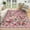 Pink, variant on Sanmadrola Area Rugs for Living Room Rug 5x7 Machine Washable Non Slip Floral Vintage Low Pile Large Rugs for Living Room, Bedroom, Farmhouse, Dining Room,Kitchen Entryway Bathroom Office