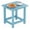 Blue, variant on XiHuaZhaoChen Outdoor Side Table for Patio: 16" HIPS Weather - Resistant Adirondack Tables Set of 2 - Small Square End Tables for Backyard Pool Porch Balcony - Indoor Outdoor Durable Table Teak
