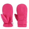 thumbnail image 2 of NAISIBABY Kids Winter Mittens (0-5T), Thickened Lined Warm Windproof Boys Girls Outdoor Snow Gloves Hot Pink, 2 of 5