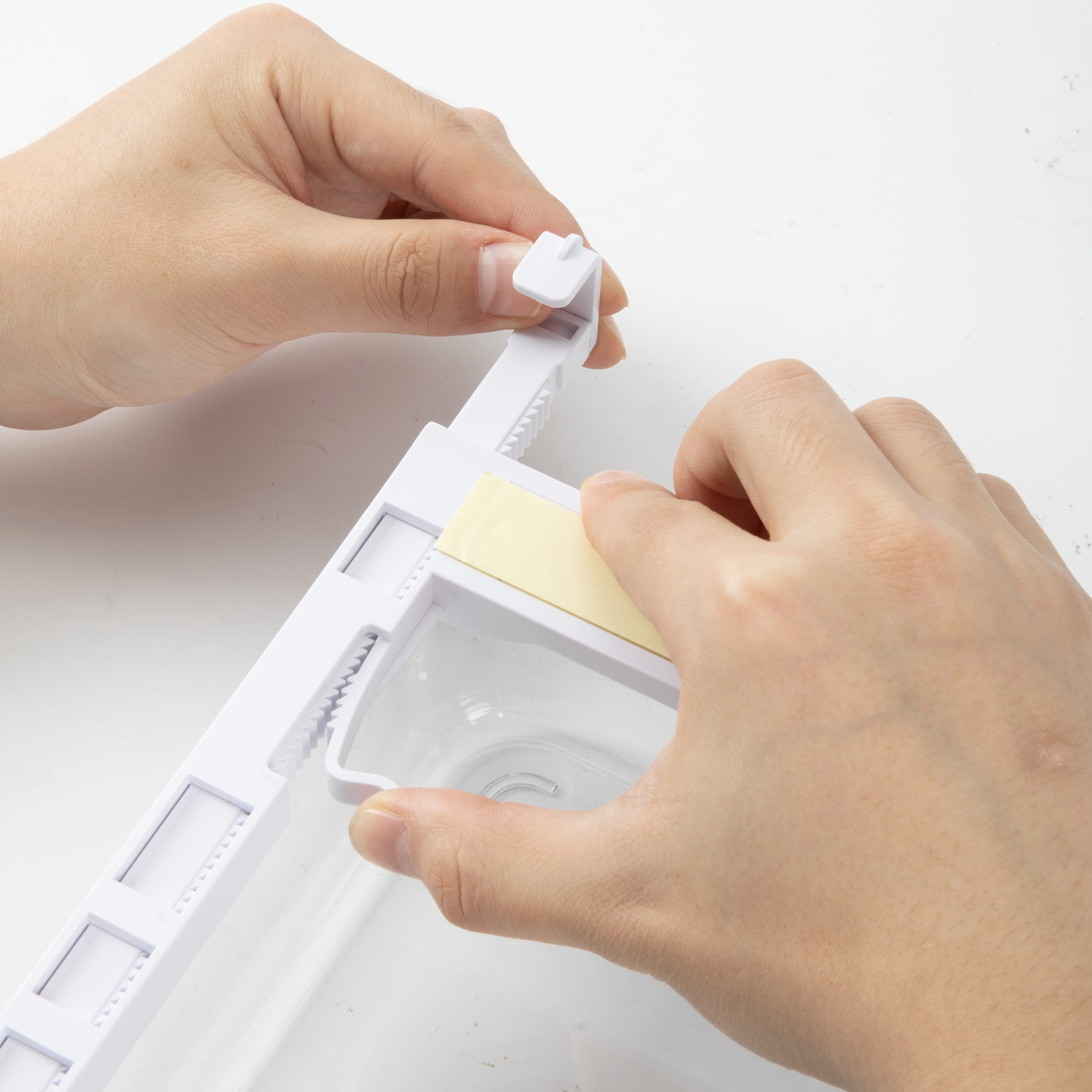 Mainstays Clear Under-Shelf Drawer Organizer, Pull-Out Storage Box for Refrigerator or Cabinet