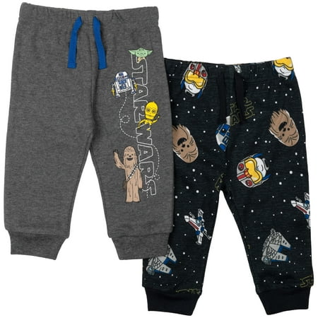 

Star Wars R2-D2 Chewbacca Yoda C-3PO Infant Baby Boys 2 Pack Pants 3-6 Months